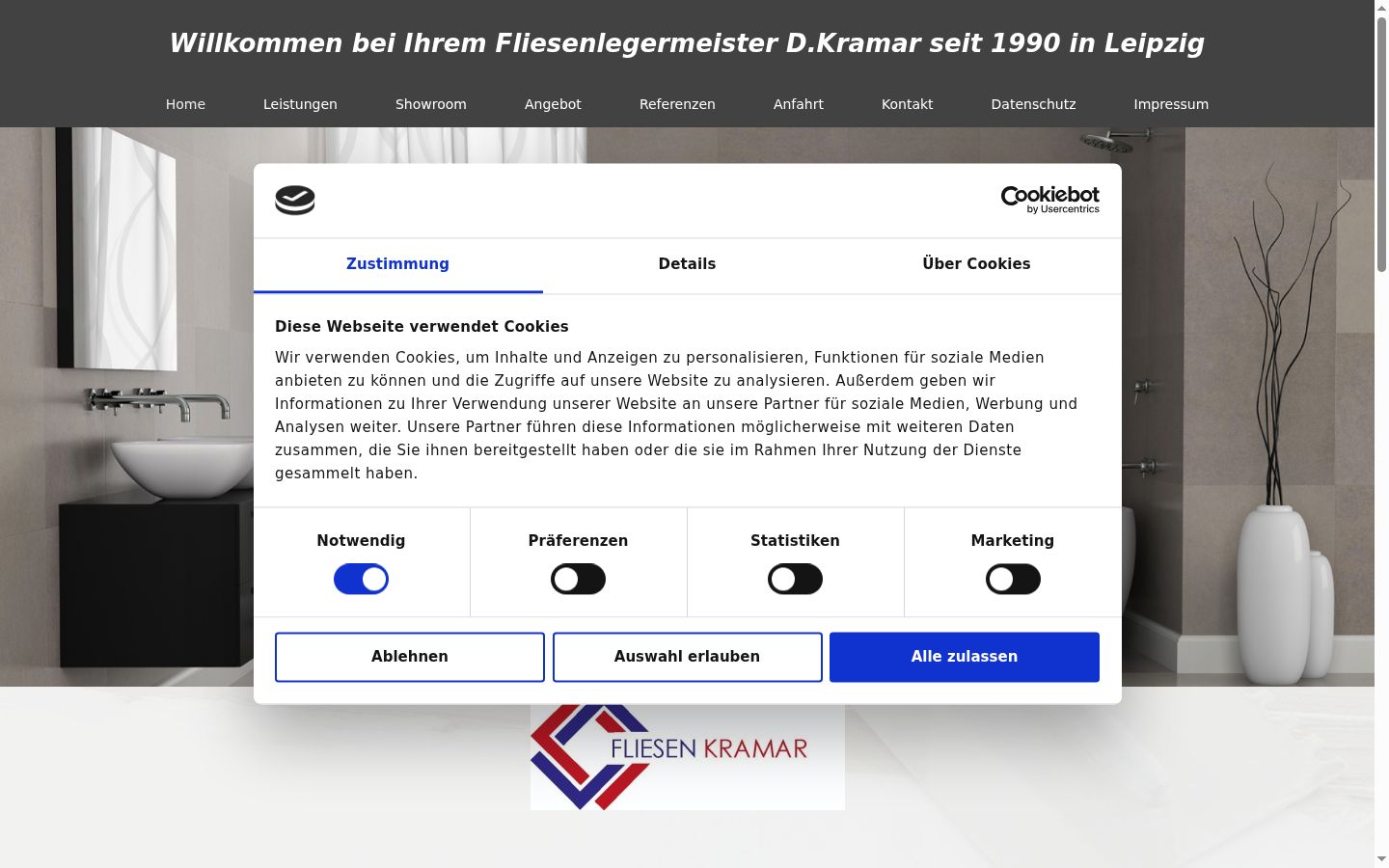 Screenshot tal-banner tal-kunsens muri qabel kwalunkwe interazzjoni