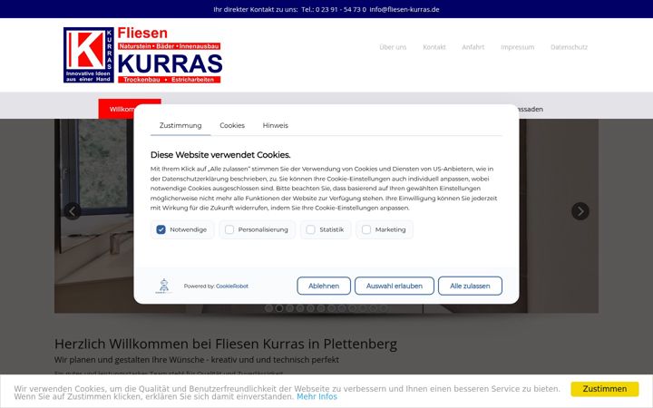 Screenshot ta' fliesen-kurras.de