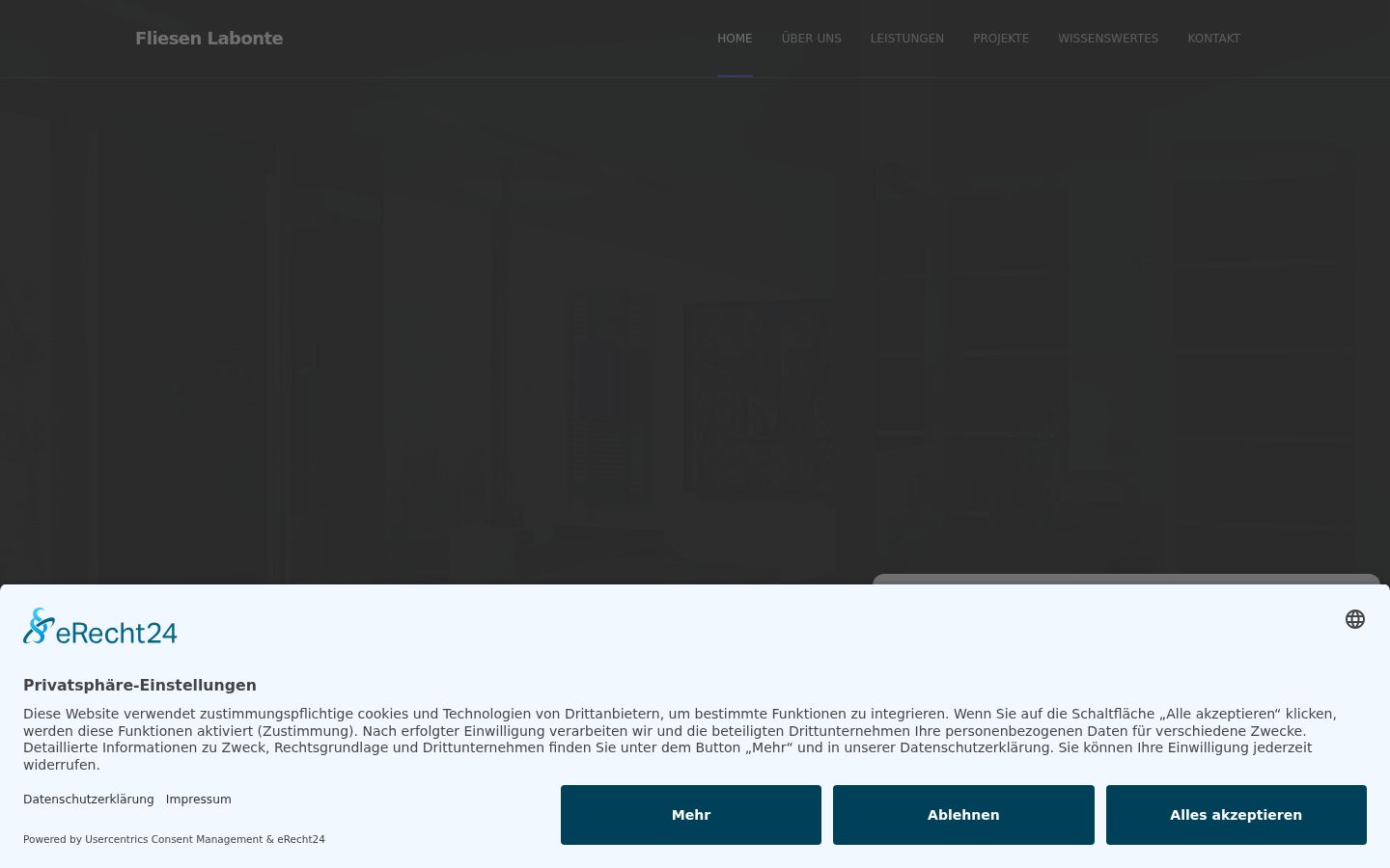 Screenshot tal-banner tal-kunsens muri qabel kwalunkwe interazzjoni