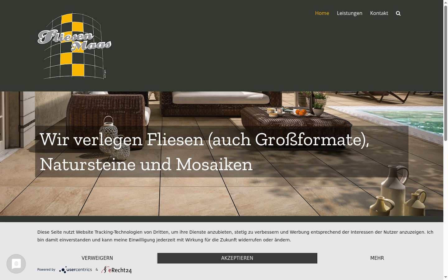 Screenshot tal-banner tal-kunsens muri qabel kwalunkwe interazzjoni