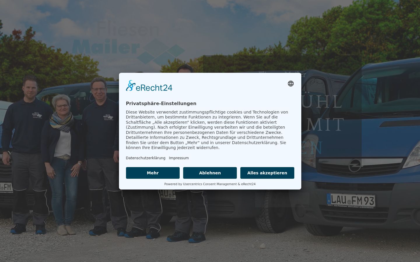 Screenshot tal-banner tal-kunsens muri qabel kwalunkwe interazzjoni