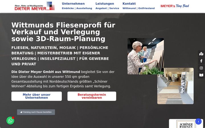 Screenshot of fliesen-meyer-wittmund.de