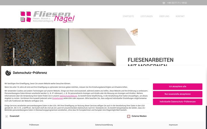Ekrano kopija fliesen-nagel.de