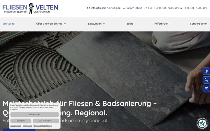 Screenshot of fliesen-neuwied.de