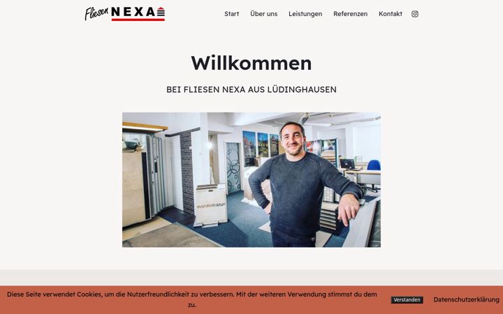 Screenshot of fliesen-nexa.de