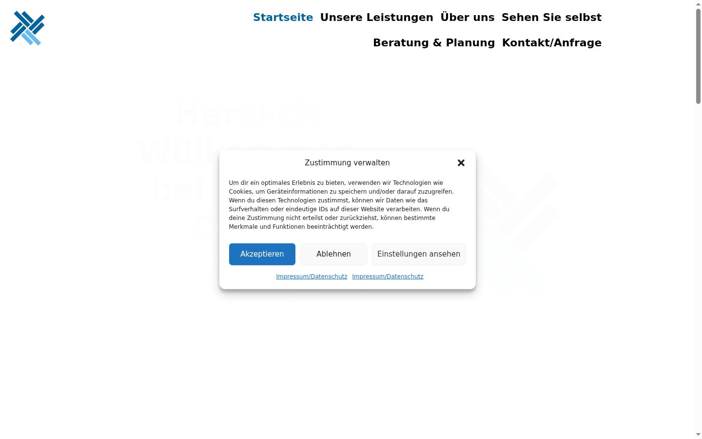 Screenshot tal-banner tal-kunsens muri qabel kwalunkwe interazzjoni