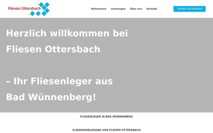 Screenshot of fliesen-ottersbach.de