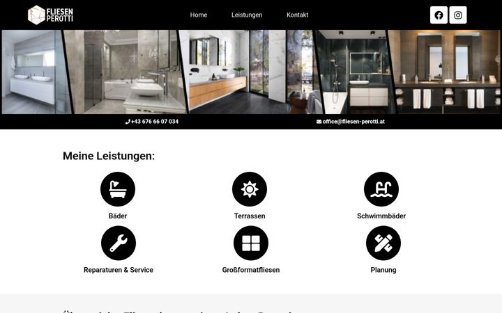 Screenshot of fliesen-perotti.at