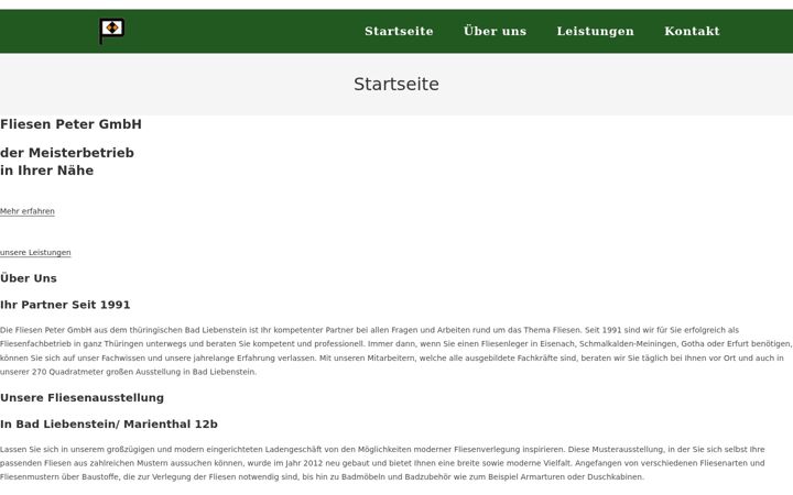 Screenshot of fliesen-peter.com