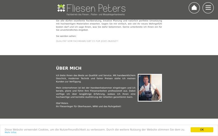 Screenshot of fliesen-peters.info