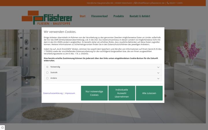 Screenshot of fliesen-pflaesterer.de