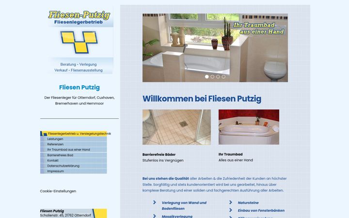 Screenshot ta' fliesen-putzig.de