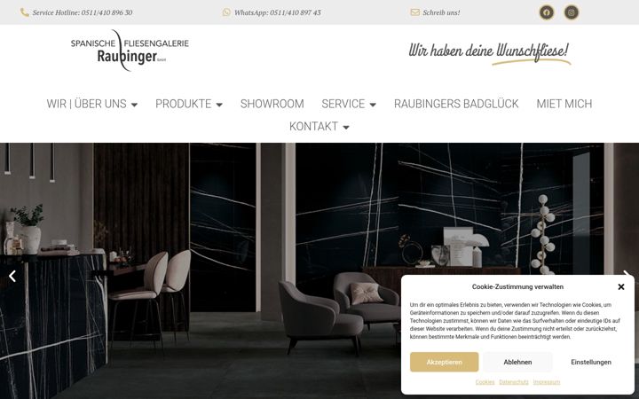 Screenshot of fliesen-raubinger.de