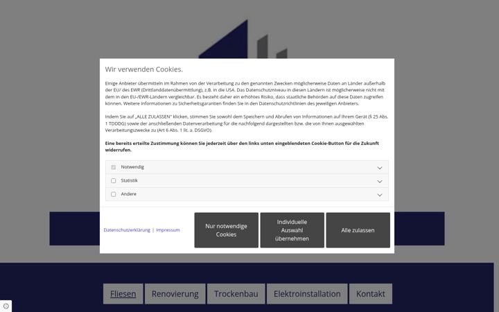 Screenshot of fliesen-reinigung-trockenbau.de