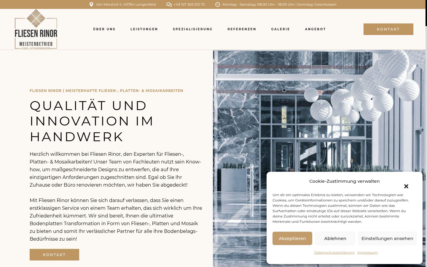 Screenshot tal-banner tal-kunsens muri qabel kwalunkwe interazzjoni