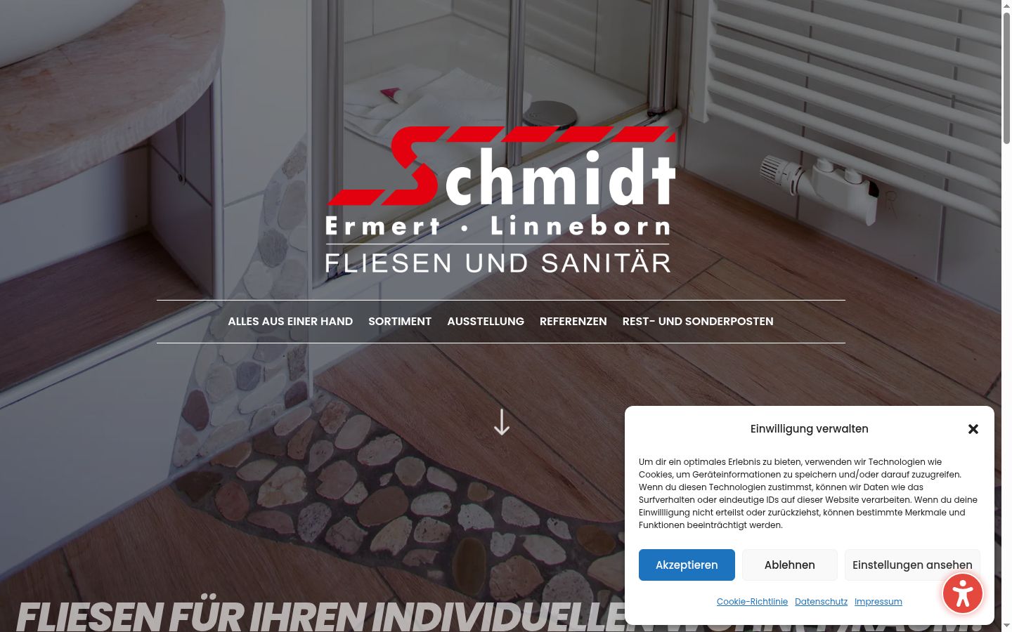 Screenshot tal-banner tal-kunsens muri qabel kwalunkwe interazzjoni