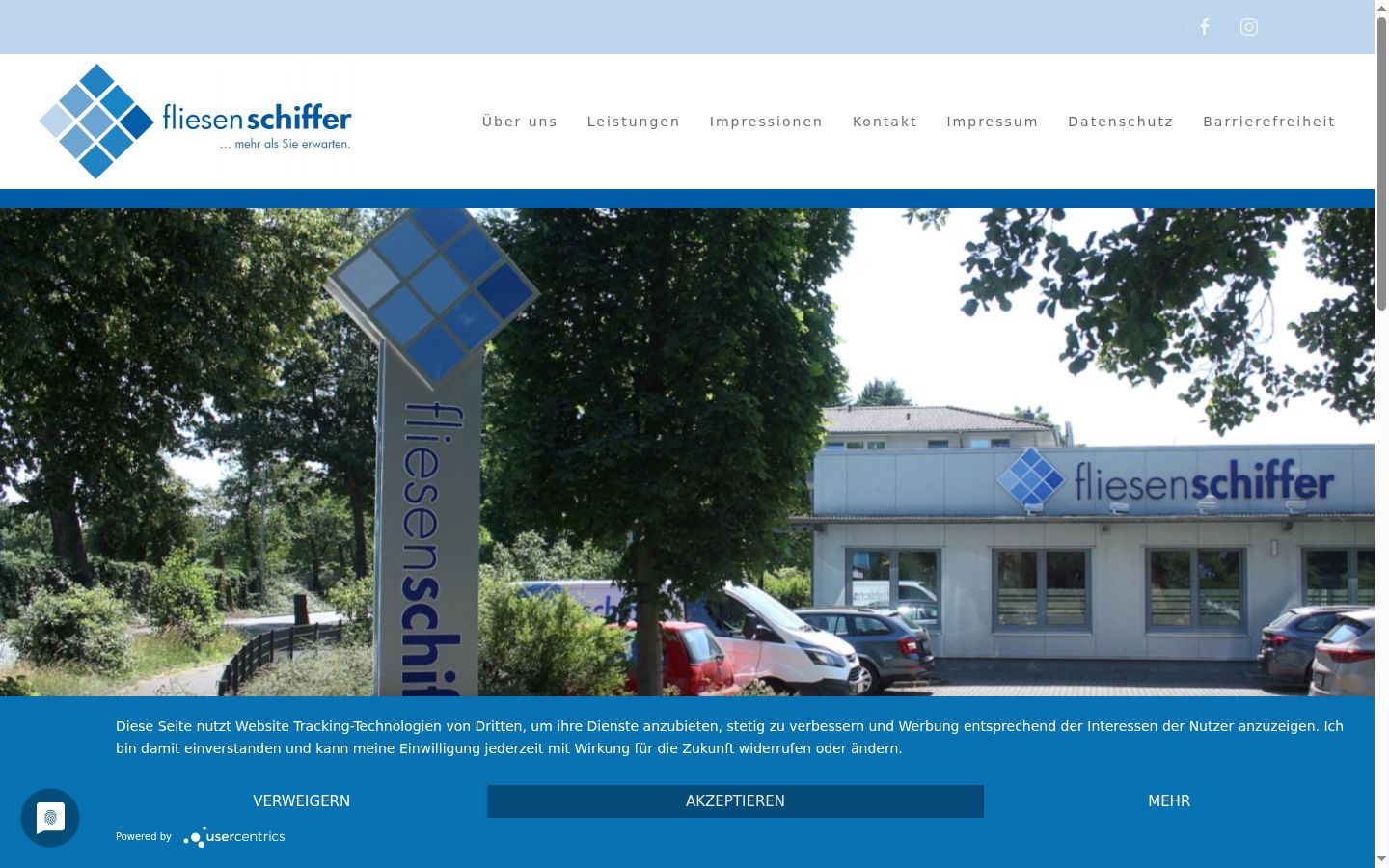 Screenshot tal-banner tal-kunsens muri qabel kwalunkwe interazzjoni