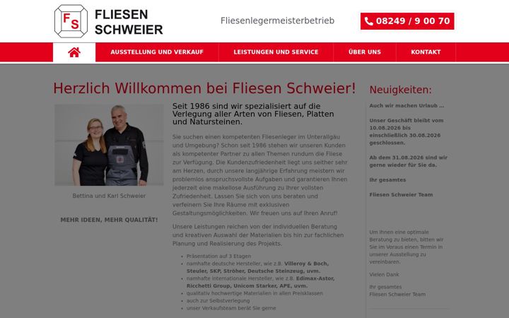 Screenshot ta' fliesen-schweier.de