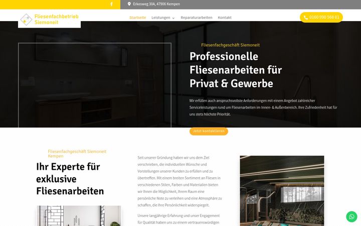 Screenshot of fliesen-siemoneit.de