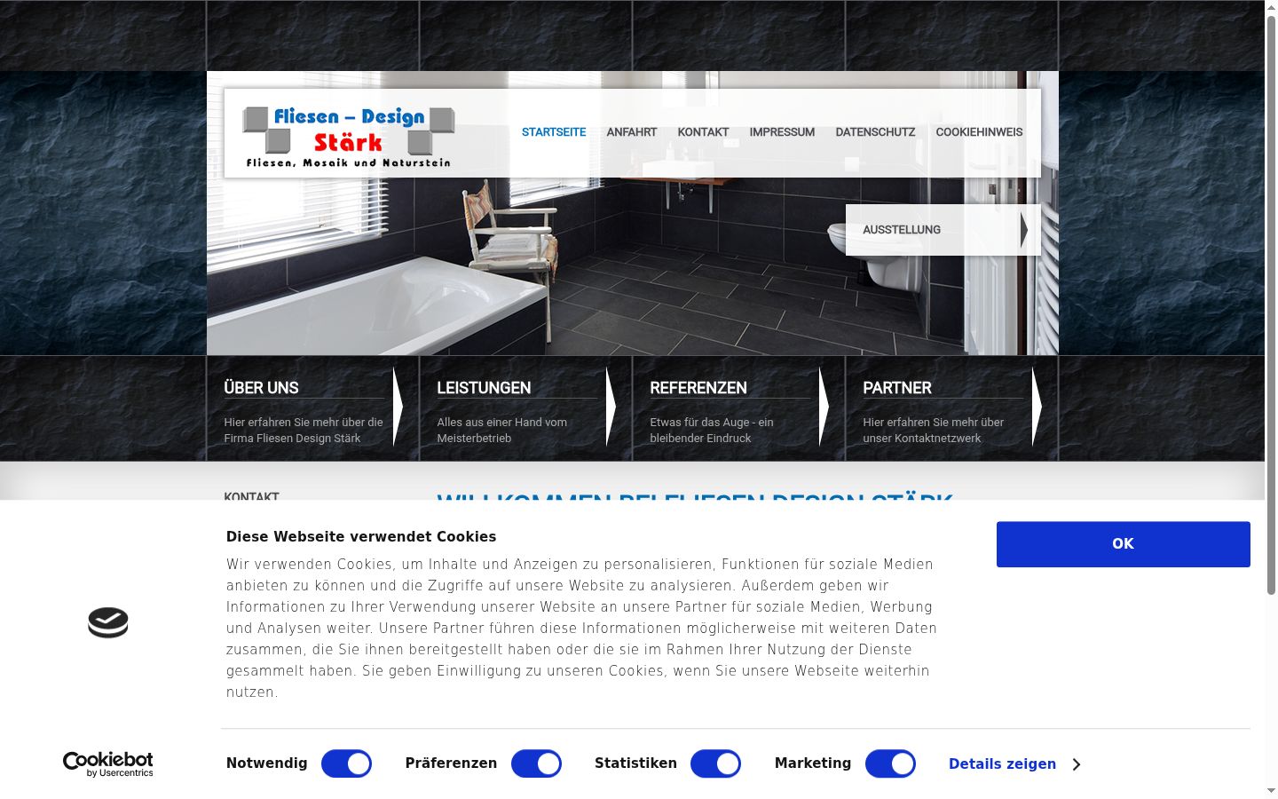 Screenshot tal-banner tal-kunsens muri qabel kwalunkwe interazzjoni