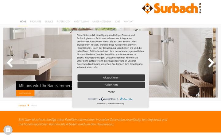 Screenshot di fliesen-surbach.de