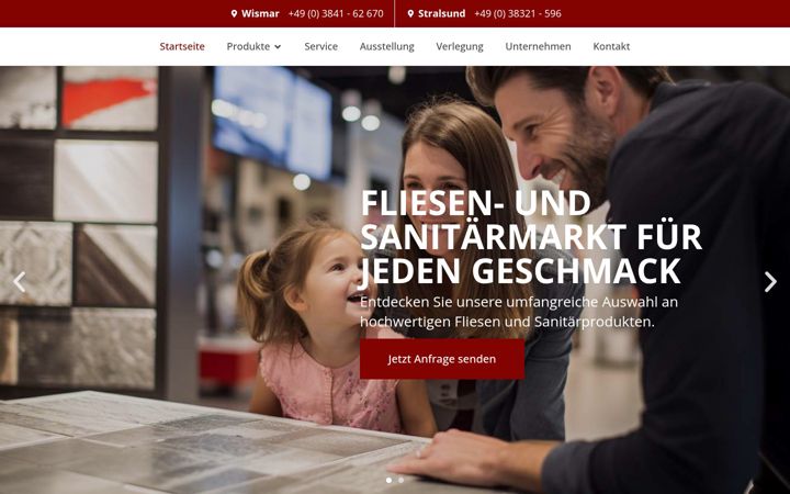 Screenshot of fliesen-wehr.de