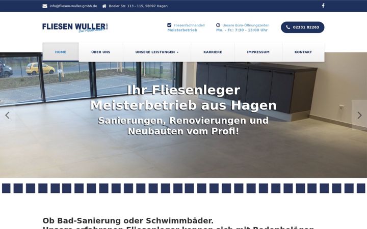 Screenshot of fliesen-wuller-gmbh.de