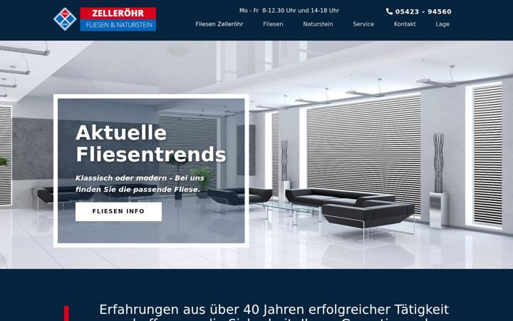 Screenshot of fliesen-zelleroehr.de
