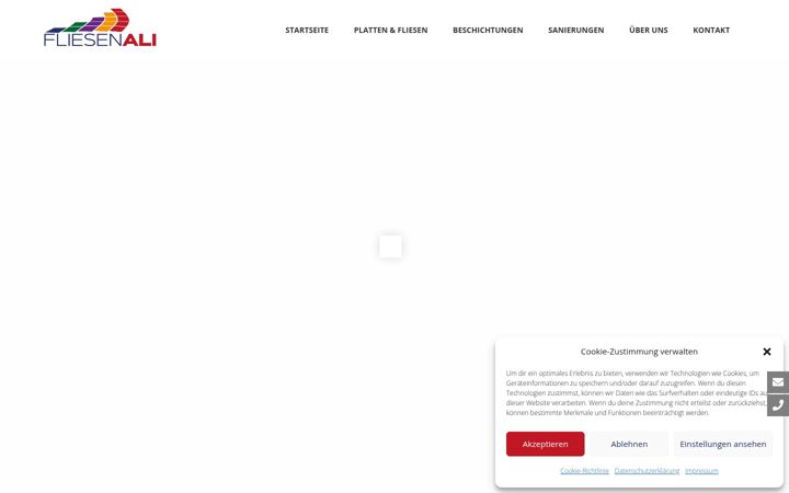 Screenshot of fliesenali.at