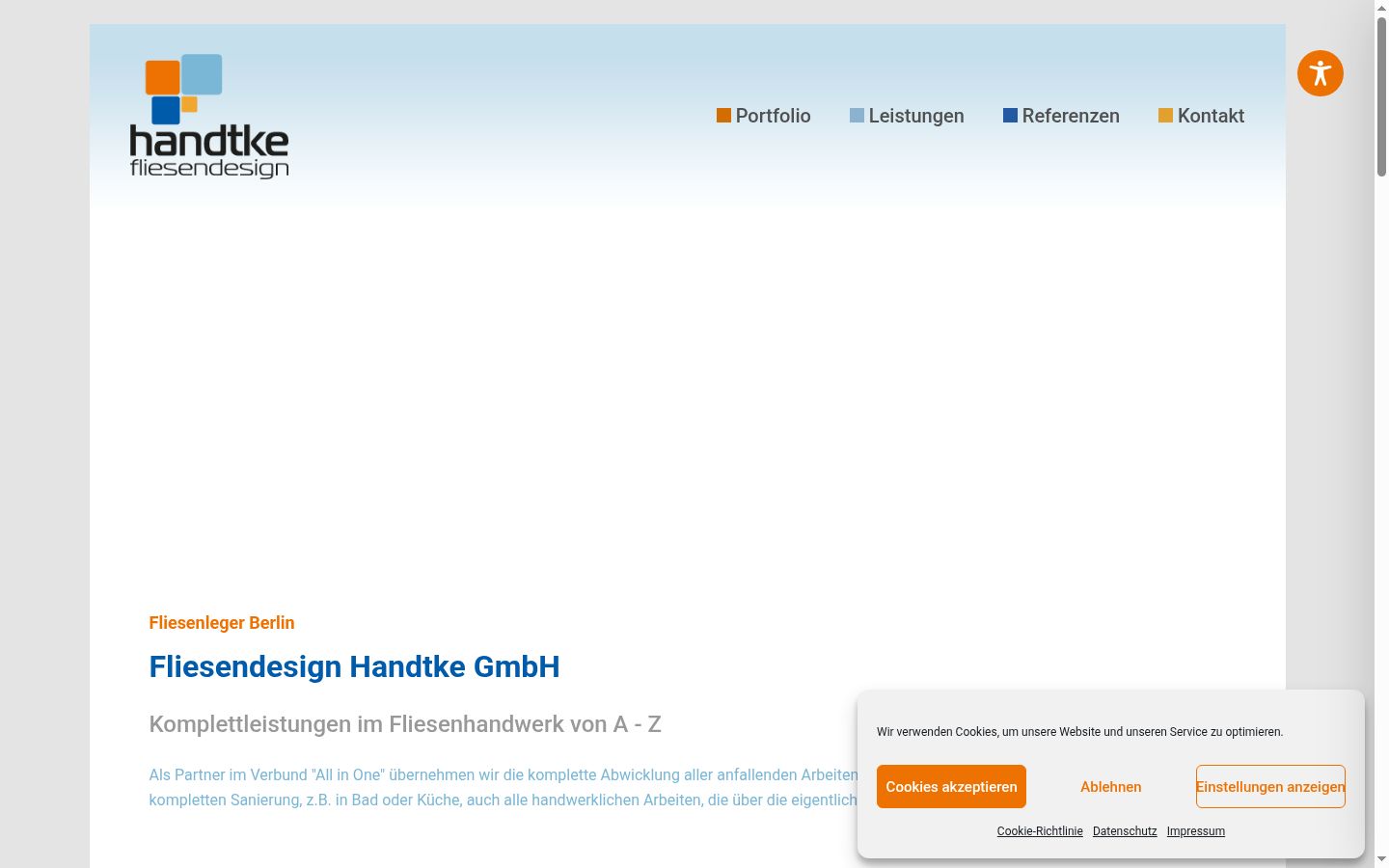 Screenshot tal-banner tal-kunsens muri qabel kwalunkwe interazzjoni