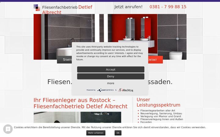 Screenshot of fliesenfachbetrieb-albrecht.de
