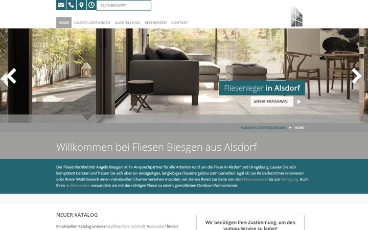 Screenshot of fliesenfachbetrieb-biesgen.de