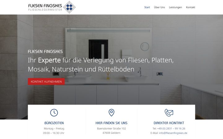 Screenshot of fliesenfingskes.de
