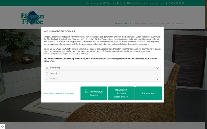 Screenshot ta' fliesenfricke-ronnenberg.de