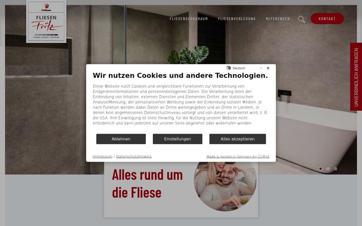 Screenshot di fliesenfritz.at