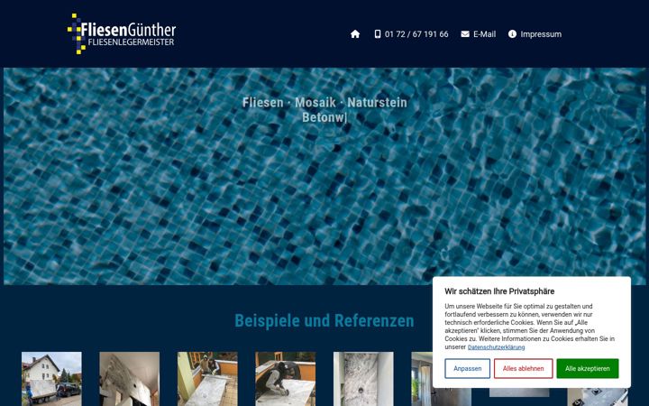 Screenshot of fliesenguenther.de