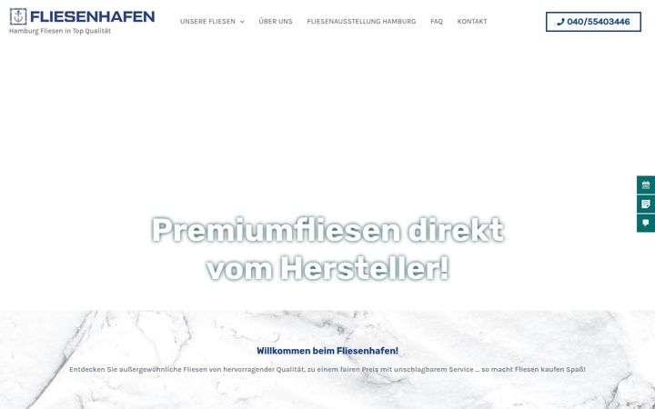 Screenshot of fliesenhafen.de