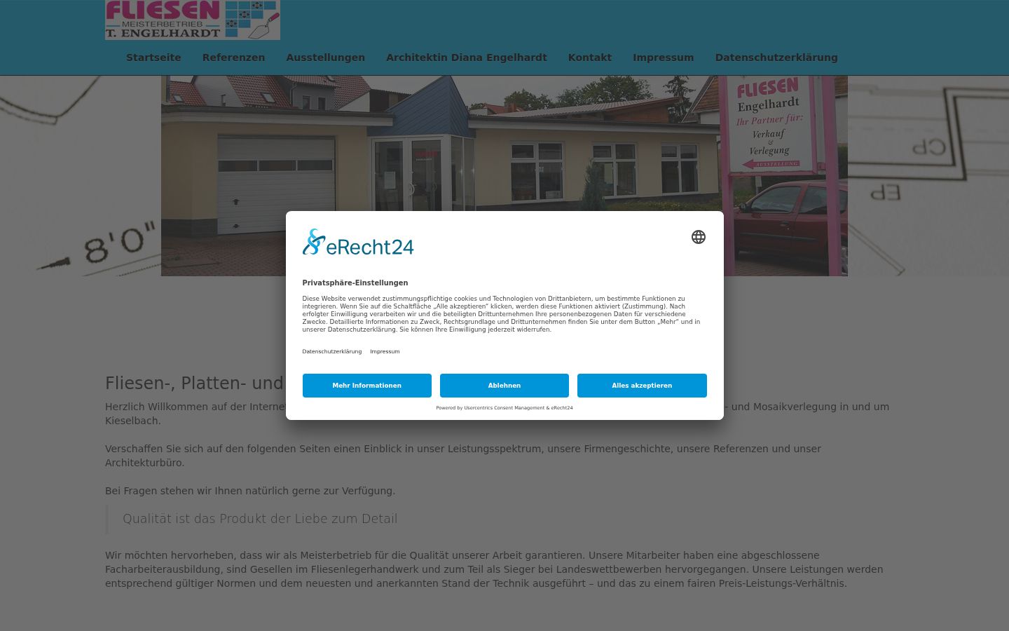 Screenshot tal-banner tal-kunsens muri qabel kwalunkwe interazzjoni