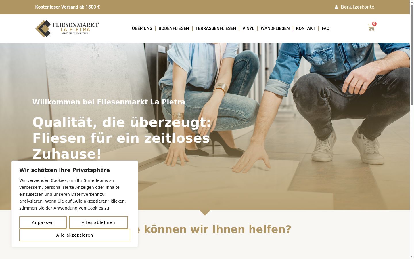 Screenshot tal-banner tal-kunsens muri qabel kwalunkwe interazzjoni