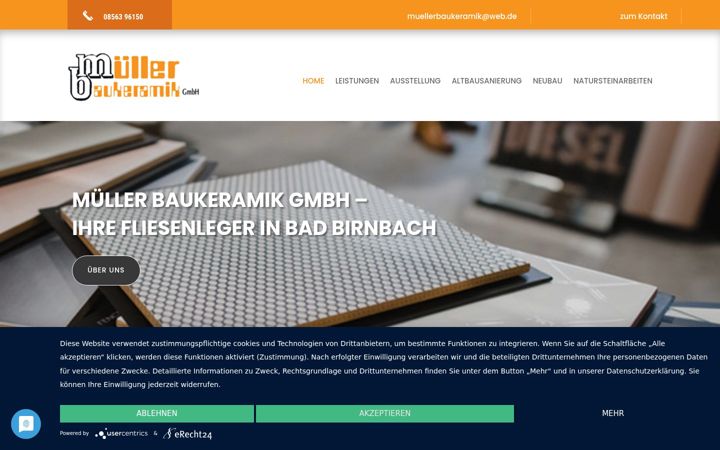 Screenshot of fliesenleger-badbirnbach.de