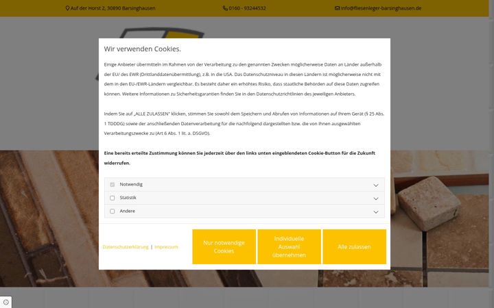 Screenshot ta' fliesenleger-barsinghausen.de