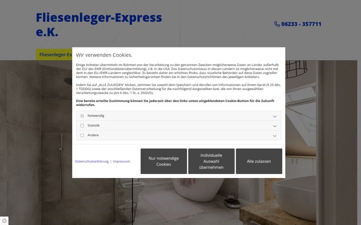 Screenshot of fliesenleger-express.de