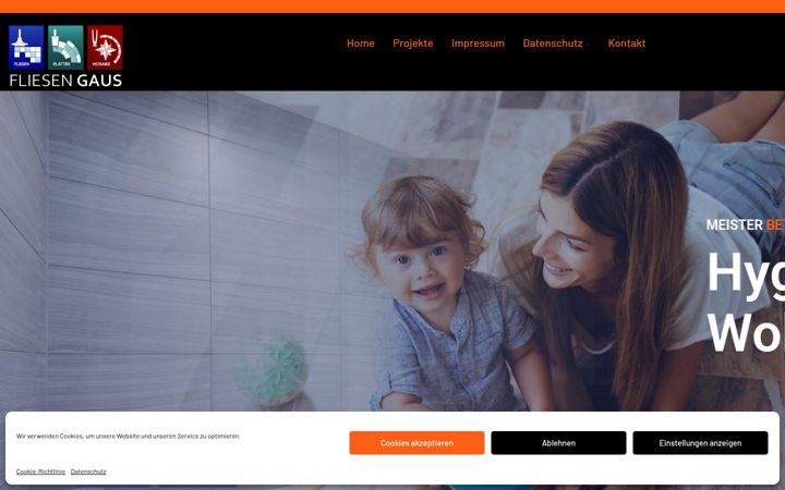 Screenshot ta' fliesenleger-gaus.de