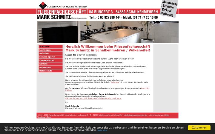 Captura de pantalla de fliesenleger-schmitz.de