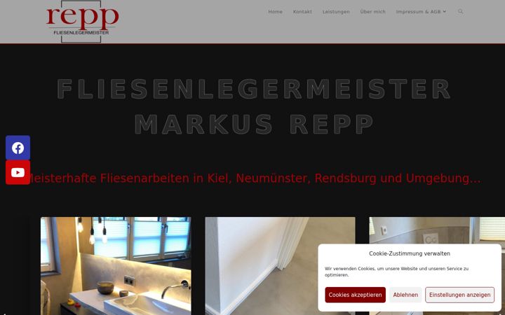 Screenshot of fliesenlegermeister-repp.de