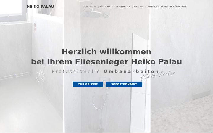 Screenshot of fliesenlegerpalau.de