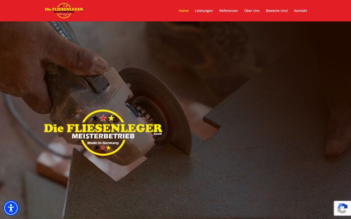 Screenshot ta' fliesenlegerx.de