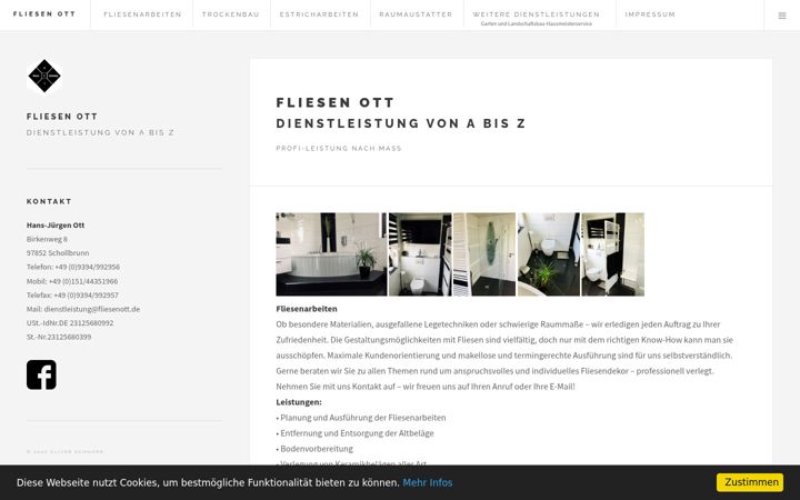 Screenshot of fliesenott.de