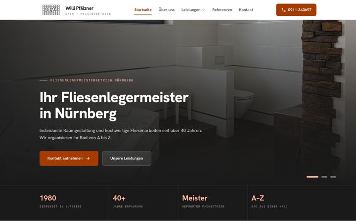 Screenshot of fliesenpfaelzner.de