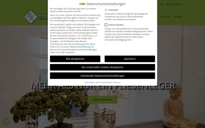 Screenshot ta' fliesenprofi-knoefler.de